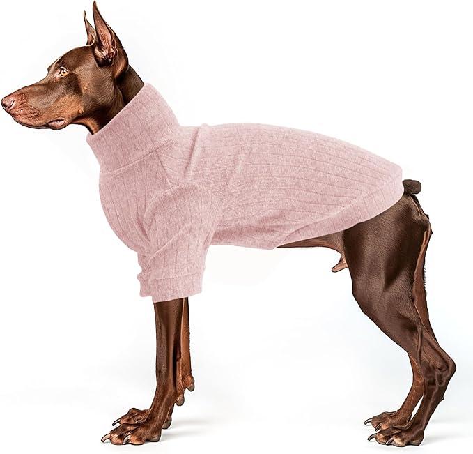 Dog Turtleneck Knitted Shirt Stretchy Pullover Sweater Winter Warm Puppy Clothes for Small Medium Dogs