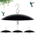 13" Bird Feeder Rain Cover,Bird House Dome,Hummingbird Feeder Guard, Proof for Shepherd's Hook Outdoors, (Black), 4Pack
