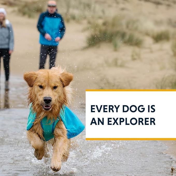 Ruffwear, Sun Shower Dog Raincoat, All-Weather Jacket, Waterproof, Windproof & Lightweight, Mineral Yellow, Medium