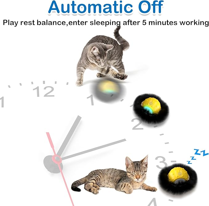 Interactive Cat Toys for Indoor Cats,Self Rolling Cat Ball in Play Mat,Automatic Motion Activated Moving Toy Hide and Seek Chase Game for Bored Cats,Real Chirp Birds,Rechargeable