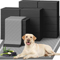 100-Pack X-Large Puppy Pads - 34'' x 28'' Pee Pads for Dogs Potty Training with Leak-Proof Quick-Dry Design, 6-Layer Wee Wee Pads for Dogs, Charcoal, Black