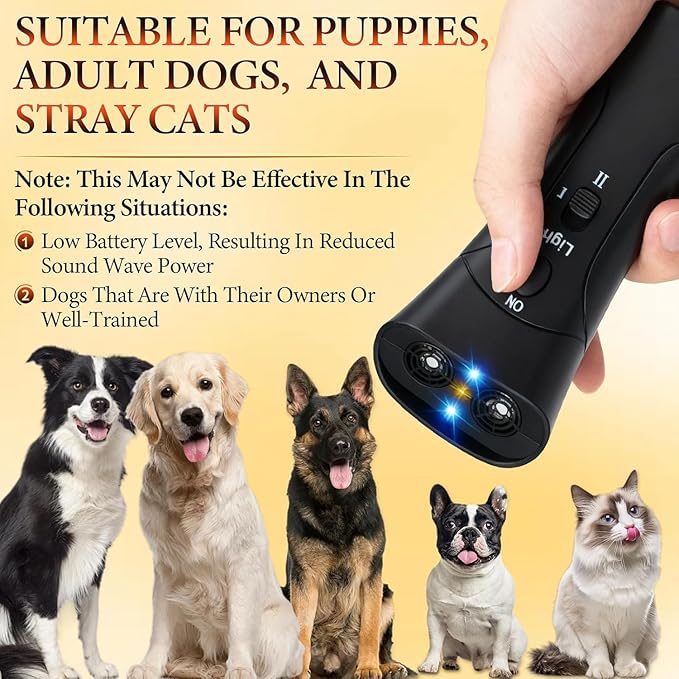 PetGentle Anti-Barking Device, Ultrasonic Dog Training Control, One-Click Behavior Correction