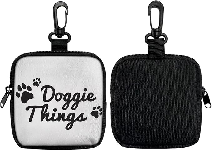 KEIAHUAN Dog Training Treat Pouch with Pocket Doggie Walking Trainer Fanny Pack Hands-Free Snack Pouch for Dog Training, Walks & Outdoor Use (Doggie Thing)