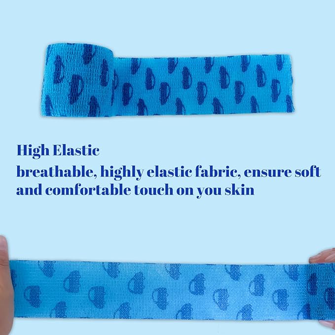 48 Rolls Self Adhesive Bandage Wrap, Vet Wrap 2 Inch for Horses Dogs Wounds Care, Self Sticking Elastic Bandage Wrap Tape for Wrist, Ankle, Sports, Tatto (Mixed)