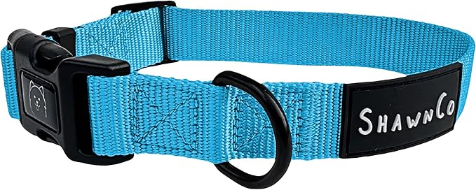 ShawnCo Dream Walk Dog Collar- Premium, Adjustable and Comfortable Pet Collar for Small, Medium, Large and Extra Large Dogs (XL, Oceanic Blue)