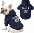Personalized Name Dog Hoodie, Embroidered Puppy Sweater with Name and Number, Customized Pet Clothes Warm Winter Outfit for Dogs, Bright Puppy Sweatshirt, Pet Birthday Outfit, Dog Lovers Gifts