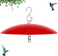 13" Hummingbird Feeder Dome Guard,Bird Feeder Rain Cover,Dome Weather Proof for Bird Feeders Pole, (Bright Red), 1Pack
