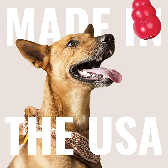 KONG Classic Stuffable Dog Toy - Fetch & Chew Toy for Dogs - Treat-Filling Capabilities & Erratic Bounce for Extended Play Time - Durable Natural Rubber Material - for XX-Large Dogs