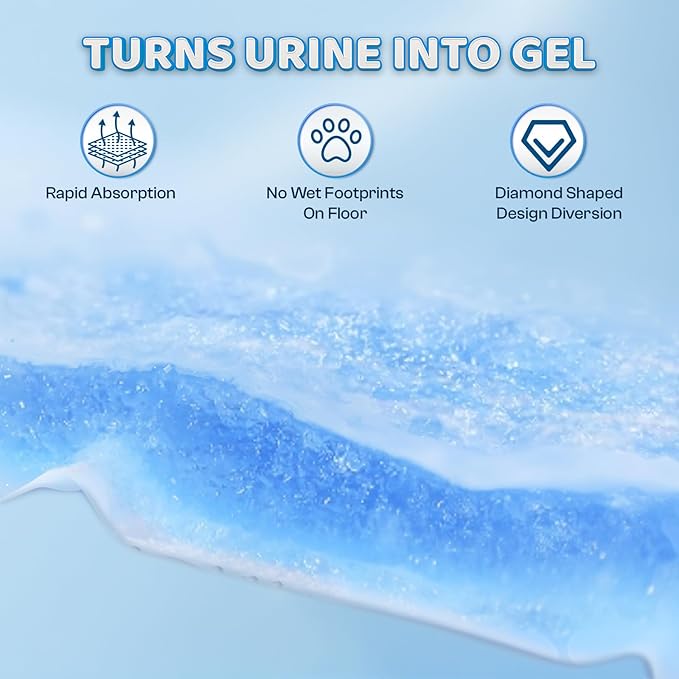 Boscute Super Absorbent & Leak-Proof Jumbo Size 36"x36" Pet Training Dog Pee Pads, Thicken Quick Dry Disposable Puppy Pee Pads, Potty Training Pads for Dogs Cats, Rabbits