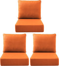 Luxury Outdoor Seat Cushion Set-22 x 24 x 6 Inch Outdoor Chair Cushions with Water Resistant & Removable Cover Outdoor Cushions for Patio Furniture Chair Sofa Couch