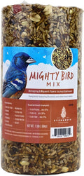 Birdseed Cylinders with Hole - Bird Seed for Outside Wild Birds (Small Cylinder, Mighty Bird Mix 1pc)