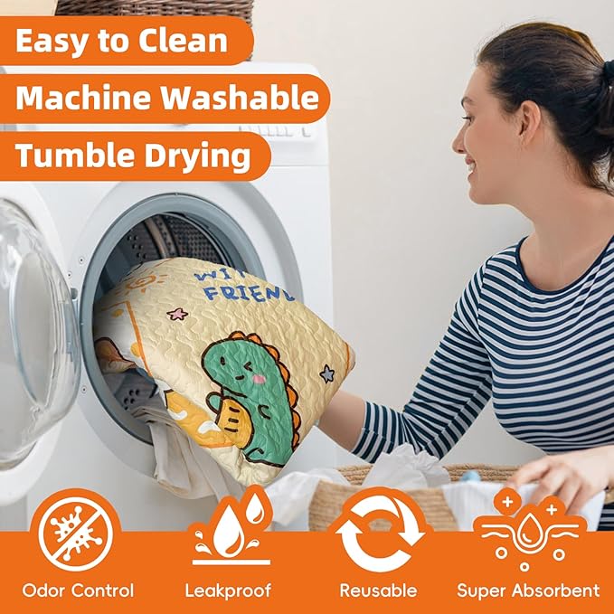 PJYuCien Washable Pee Pads for Dogs 1 Pack, 67" x 26" Octagonal Reusable Pee Pads for Dogs, Leak-Proof Pet Training Pads, Puppy Pads for Non-Slip, Designed for 24/30/36/42'' Width 8 Panels Pen