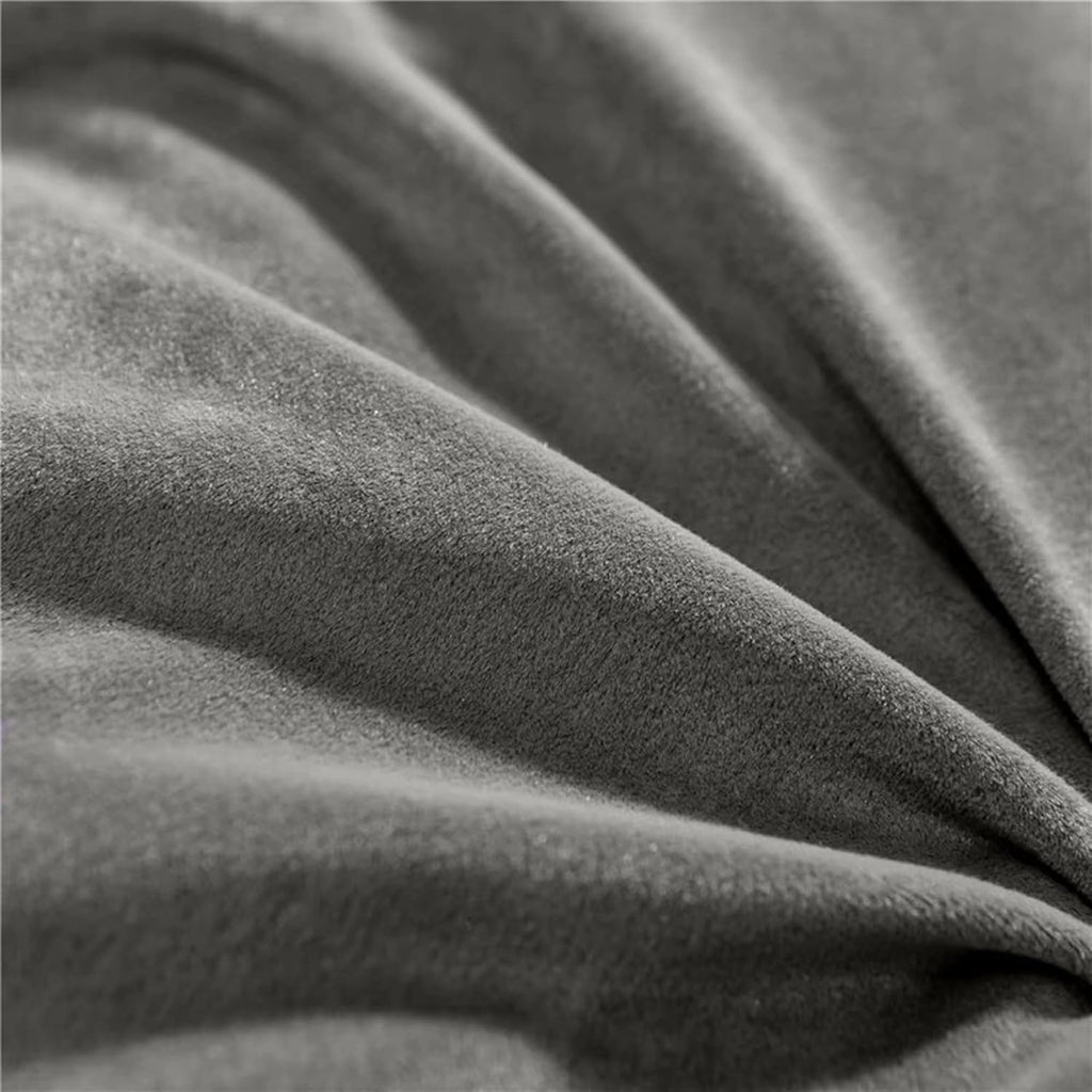 Triangular Reading Bed Rest Pillow Large Bolster Cushion Headboard Backrest Wedge Pillow with Removable Cover and Two Large Side Pockets (Grey, 47 x 8 x 20 inches)