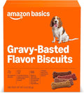 Amazon Basics Gravy Basted Flavor Biscuits Dog Treats 5 lb. Box