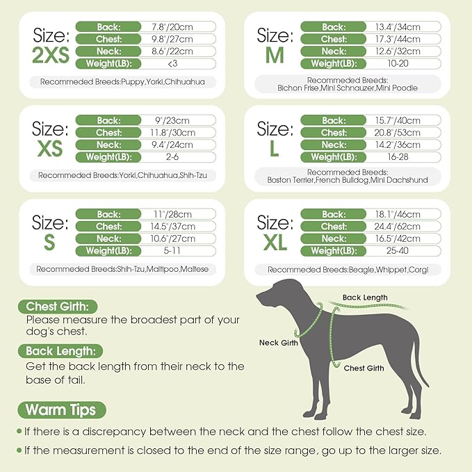 Dog Sweater Dress Plaid Knitwear for Small Medium Dogs Warm Puppy Pet Turtleneck Stretch Pullover Cute Fall Winter Vest Clothes with Leash Hole for Christmas (Green, S)