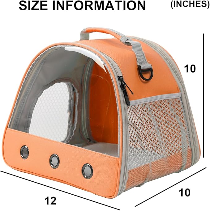 Rabbit Travel Carrier,Lizards Carrier, Small Animal Travel Bag for Bunny Sugar Glider Hedgehog Rat Parrot Bird Guinea Pig, Portable Guinea Pig Travel Cage for 2