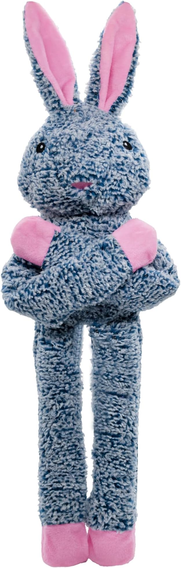 Rabbit No Stuffing Dog Toys for Large Dogs, Squeaky Crinkle Interactive Dog Animals Toys, Plush Teething to Keep Them Busy, Cute Funny Dogs Gifts for Small Medium Large Breed