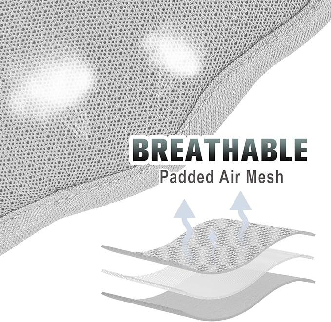 BARKBAY No Pull Dog Harness Large Reflective Dog Harness with Front Clip and Easy Control Handle for Walking Training Running with ID tag Pocket(Grey,XS)