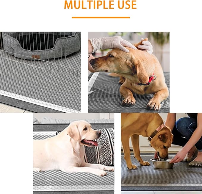 Dog Pee Pads 50 Count, 28'' x 34'' Charcoal Odor-Control Puppy Pads with Leak-Proof Quick-Dry Design, Pet Training Pads for Potty Training Strong Absorbency