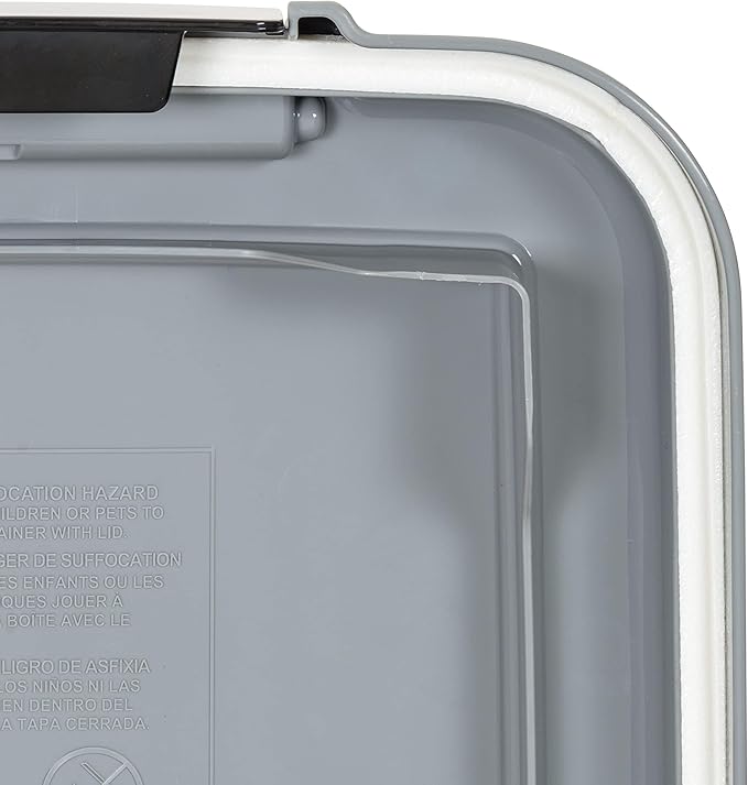 Amazon Basics 3-Piece Airtight Dog Food Storage Container Combo with Scoop, 33 QT + 12 QT