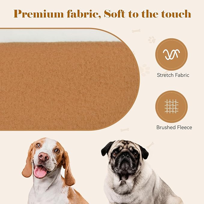 Dog Sweaters for Small Dogs Dog Hoodie Dog Sweater Solid Soft Brushed Fleece Dog Clothes Dog Hoodie Sweatshirt with Pocket(Coffee-S)