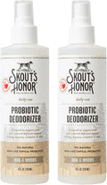 SKOUT'S HONOR Probiotic Pet Deodorizer Spray- Hydrating Daily-Use with Avocado Oil & Omega-3s, Microbiome Friendly Certiified, Paraben & Sulfate-Free, 97% Natural, 8oz, Dog of The Woods, 2-Pack