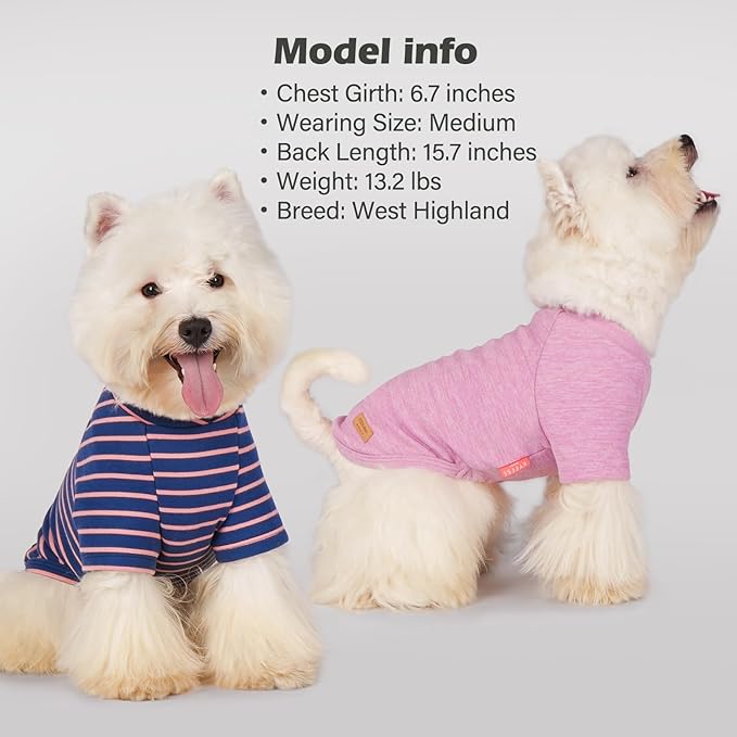 KYEESE 3Pack Dog Sweater Pullover Dog Sweaters for Small Dogs Girl Lightweight Dogs Sweatshirt Comfy Pet Fleece Sweater Cat Sweaters with Sleeves Stretchy Cat Clothes Soft Pet Coat for Cold Weather