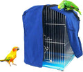 QBLEEV Bird Parrot Cage Cover Shade, Blackout Birdcage Covers, Windproof Light-Proof Sleep Reduces Distractions Night Accessories Cloth Without Cage-12.6x13x17.7in (LxWxH)