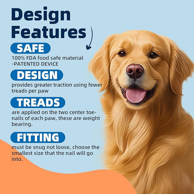 100pcs Dog Nail Caps Claw capsCover with Glue and Applicators (L: About. Weight: 25-40 pounds)