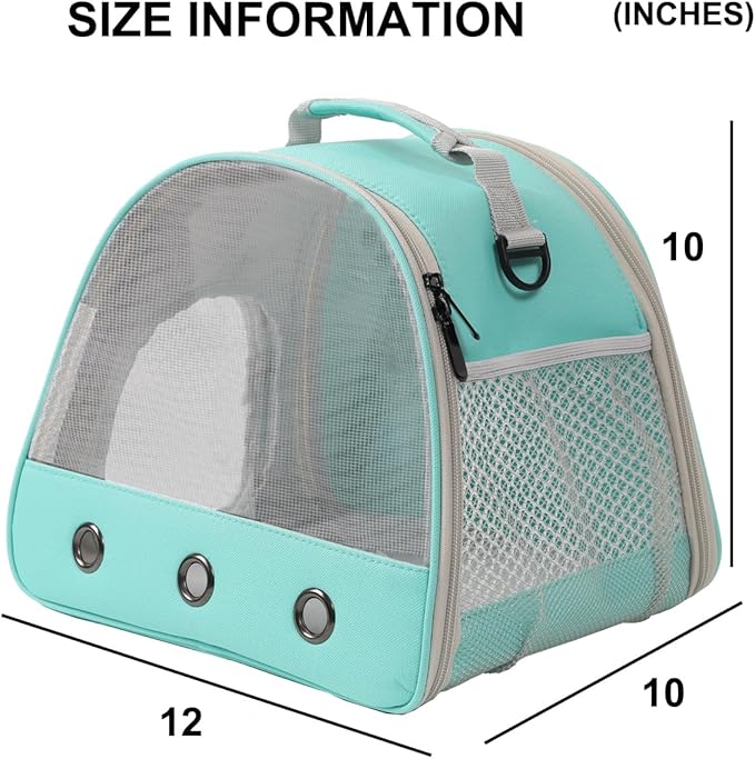 Guinea Pig Carrier,Guinea Pig Carrier for 2,Ventilation Carrier for Bearded Dragon,Reptile Travel Carrier for Lizards Sugar Glider Hedgehog Rat Parrot Birds,Airline Approved Green