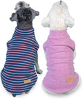KYEESE 2Pack Dog Sweater Soft Dogs Clothes Warm Dachshund Clothes Turtleneck Pets Coats Dog Sweaters for Small Dogs Girl Pullover Small Pet Sweaters Stretchy Pet Sweatshirt
