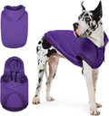 IECOii Dog Hoodie for Large Dogs, Big Dog Clothes with Hood for Extra Large Dogs Fall Sweatershirt Hoodies,Ropa para Perros Grandes Saint Bernard Great Dane Sweater, Purple, 4XL (No Fleece Lined)