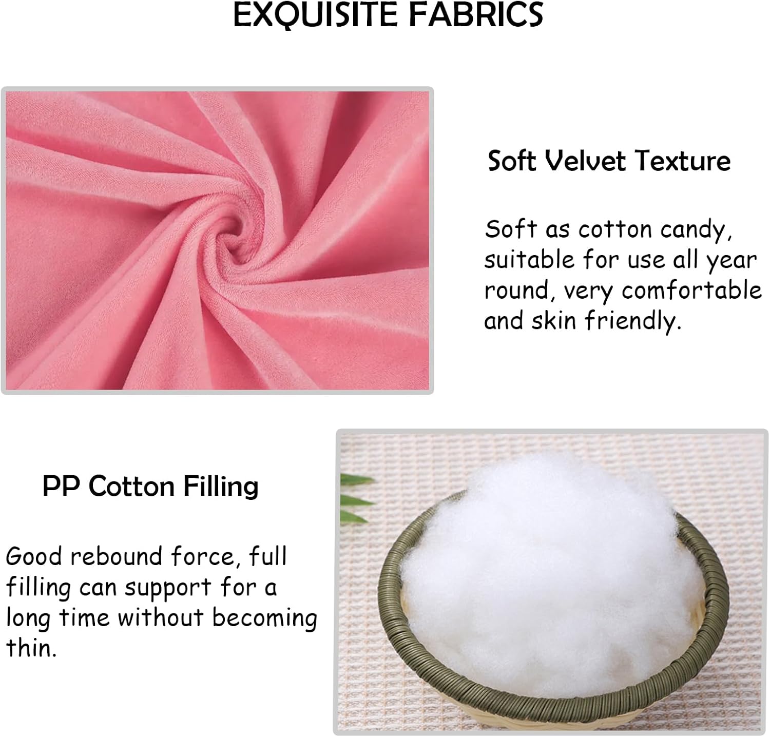 6 Pack Square Seat Cushion Chair Pads for Kitchen Dining Chairs, Soft Comfort Velvet Chair Mat Pillow Cushions with Ties for Office Desk Living Room Tatami 15.5", Pink