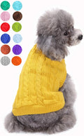 Dog Sweater for Small, Medium, Large Dogs - Warm Winter Classic Turtleneck Pet Clothes - Cute Christmas Coat for Puppies, Cats, Girls, Boys