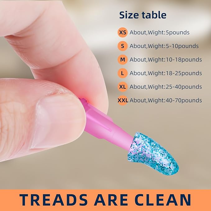 100pcs Dog Nail Caps Claw capsCover with Glue and Applicators (XXL About. Weight: 60-140 pounds)