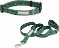 Lucky Love Dog - Easy Click Holly Dog Collar with Leash Set Combo, Durable & Comfortable for Male & Female Dogs, Pet Collar for Small to Large Dogs, Secure Fit - Holly Combo, Medium