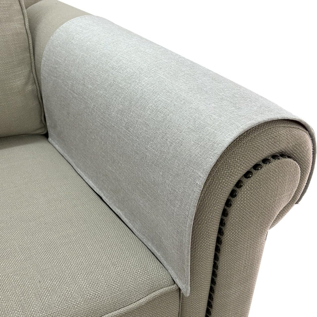 Couch Arm Covers, Anti-Slip Sofa Armrest Cover for Recliner, 2pc Washable Sofa Arm Covers, Dogs Cats Pet Scratch Proof Couch Arm Protectors, Tan, 20x24inch