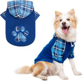 Plaid Dog Hoodie Pet Clothes Sweaters with Hat Large (Pack of 1)