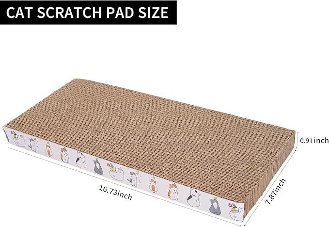5 Packs cat Scratcher Toys Reversible Scratching Post Board for Indoor Cats Cardboard pad Sleep Play and Grind Claws