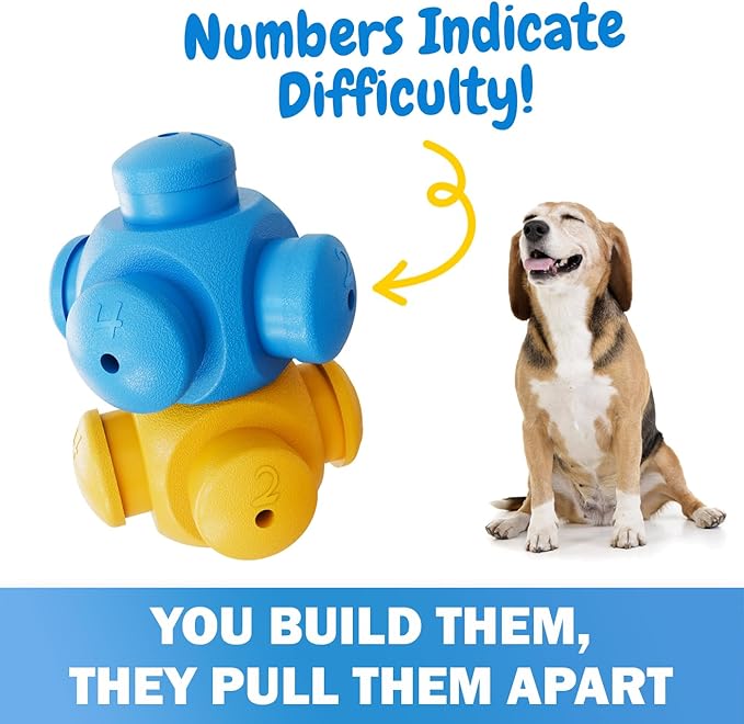 Dog Puzzle Toys for Smart Dogs, Boredom Busters, Mentally Stimulating, Hard Puzzle, Difficult Toys to Keep Them Busy, Cognitive Dog Games, Puppy Puzzle Toys