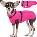 Lelepet Dog Winter Coat Waterproof Dog Jacket with Harness Built in Windproof Reflective Pet Coats for Small Medium Large Dogs, Thermal Fleece Lined Coats for Cold Weather Walking Hiking, Shih Tzu, S