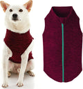Gooby - Zip Up Fleece Vest, Fleece Jacket Sweater with Zipper Closure and Leash Ring, Fuchsia Wash, 2X-Large