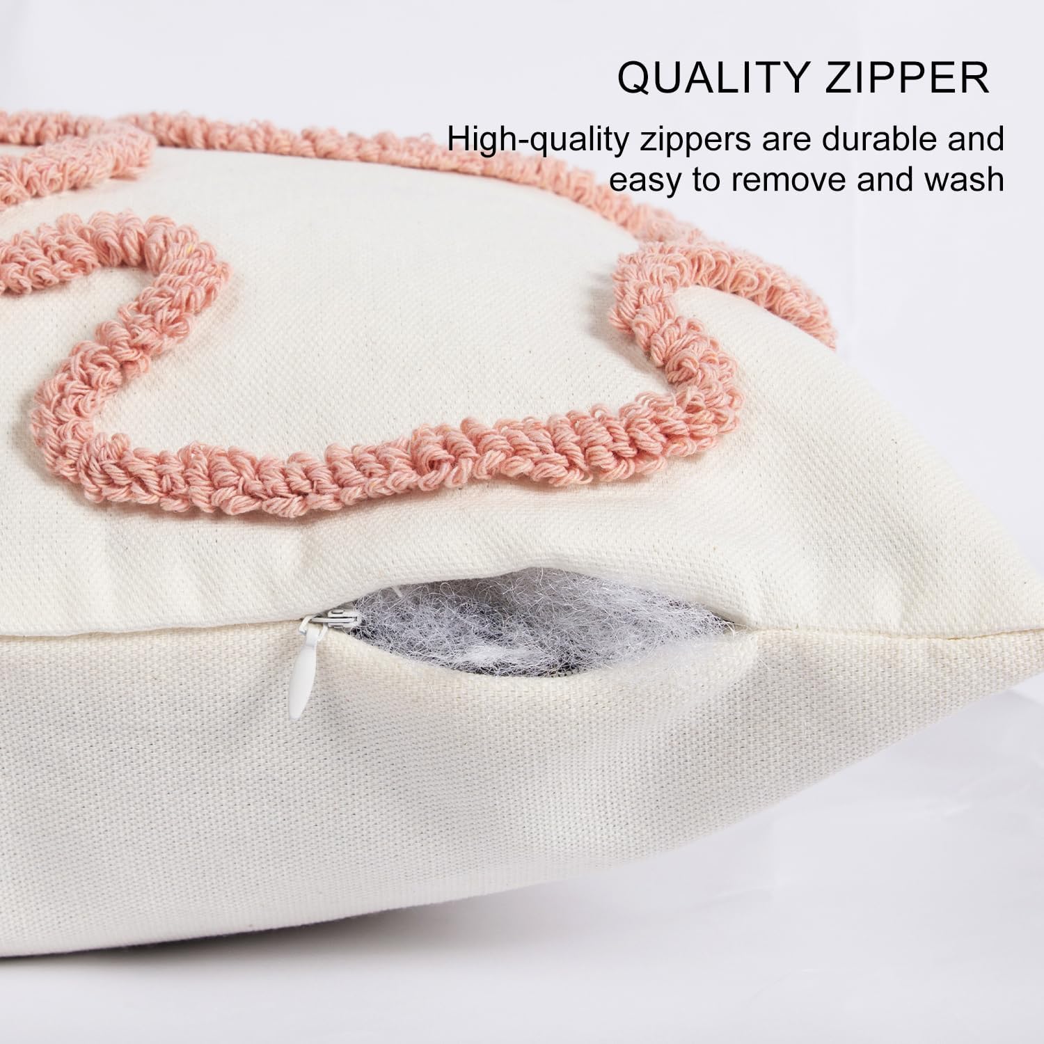 Pink Coquette Bow Throw Pillow Cover 12x 20, Boho Tufted Neutral Linen Pillow Cases Girls Bedroom Decor for Outdoor Couch Bedroom Car, Mauve