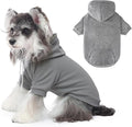 Dog Basic Hoodie Ultra-Soft Dog Clothes Cold Weather Sweaters for Medium Large Dogs Breathable Cozy Fabric Pet Coat Warm Stylish Sweatshirt with Leash Hole Pocket Dogs Jacket for Cats Boys Girls