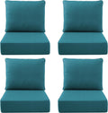 Luxury Outdoor Seat Cushion Set-22 x 24 x 6 Inch Outdoor Chair Cushions with Water Resistant & Removable Cover Outdoor Cushions for Patio Furniture Chair Sofa Couch
