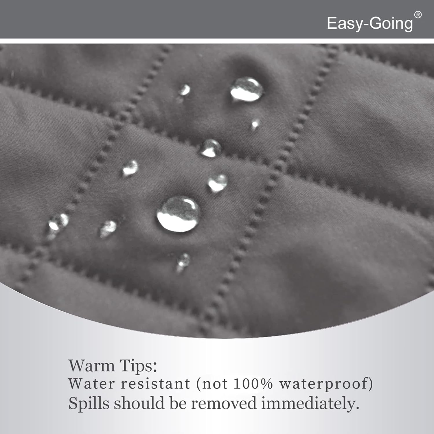 Easy-Going Recliner Chair Slipcover Reversible Sofa Cover Water Resistant Couch Cover Furniture Protector with Elastic Straps for Pets Dog (Recliner 22 inch, Gray/Gray)