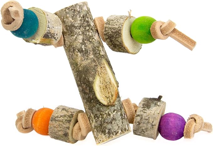 Volkman Avian Science Super African Gray Parrot Food with Foot Toys for Large Birds, Bird Food African Grey Parrot Treats with Foot Roller - 4 Lbs. (1Toy, Toys May Vary)