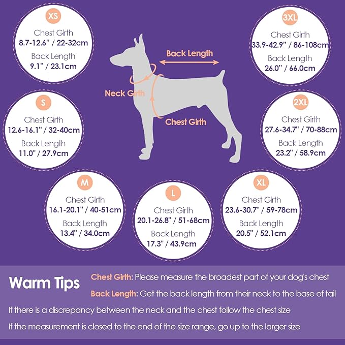 SUNFURA Dog Coat, Large Dog Jacket Reflective Winter Coat for Cold Weather, Windproof Pet Snow Jacket with Pocket, Warm Fleece Sweater Clothes for Large Dogs, Orange L