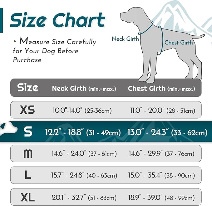 Eagloo Dog Harness Small Sized Dog, No Pull Service Vest with Reflective Strips and Control Handle, Adjustable and Comfortable for Walking, No Choke Pet Harness with 2 Metal Rings, Dark Green, S