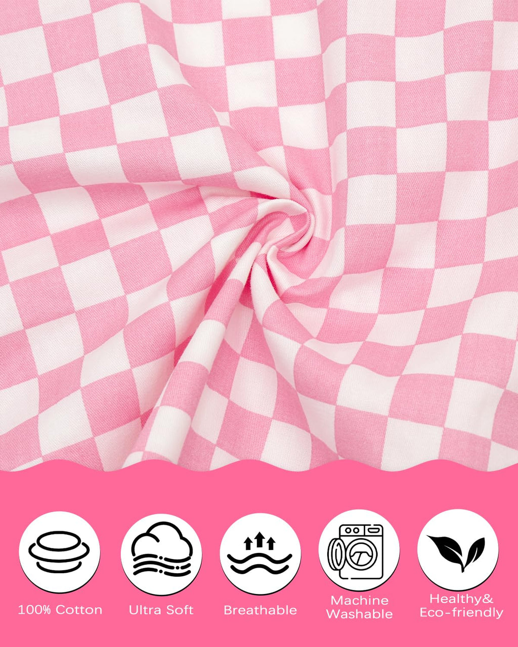 ALVABABY Toddler Pillowcases 2 Pack Organic Cotton Kids Pillow Cover Fit 13"x 18" or 12"x28" Envelope for Girl Boy Sleepy Travel 2TPW33A